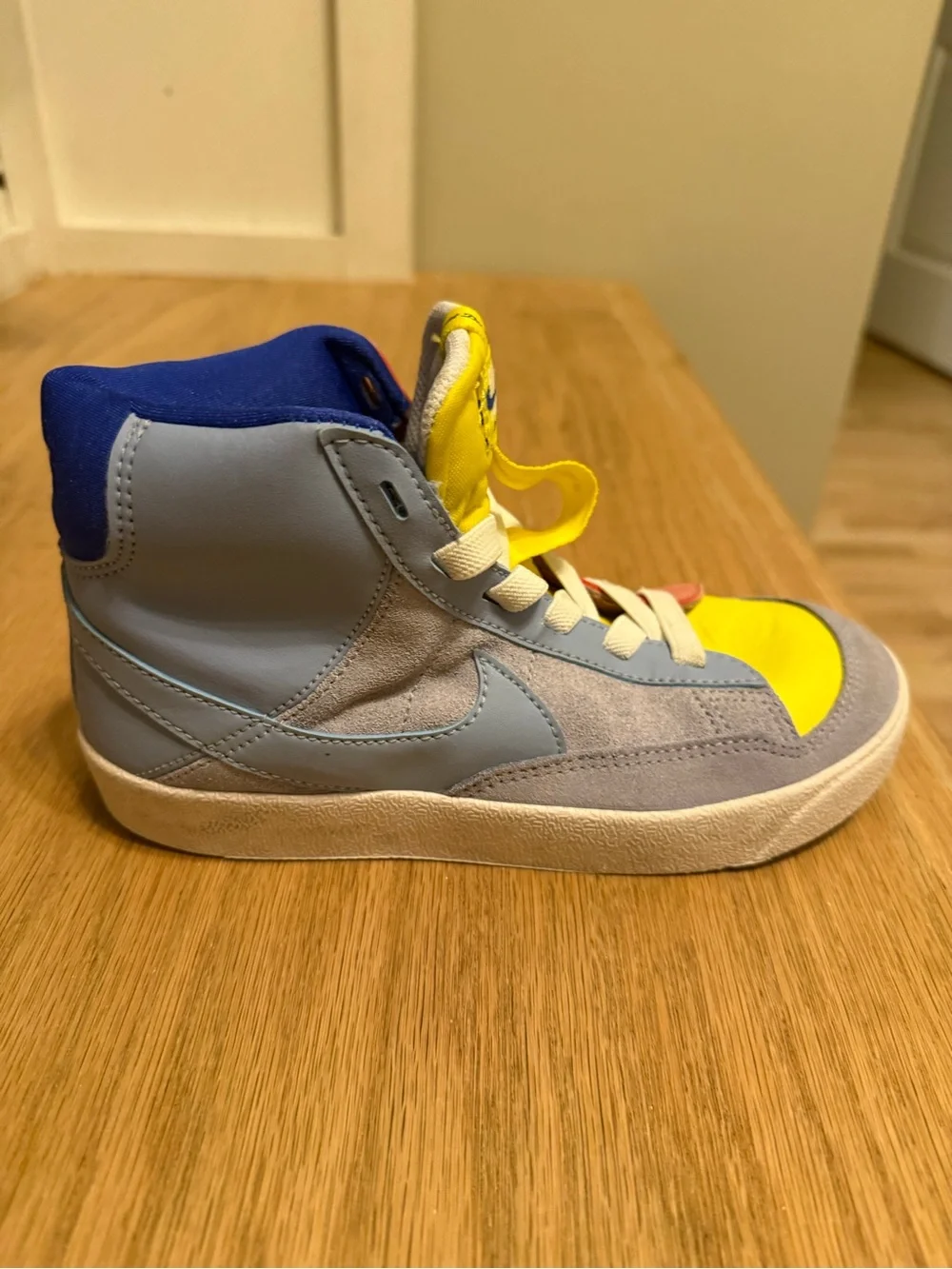Nike Kids' Multicolor High-Top Sneakers - Yellow/Blue/Pink